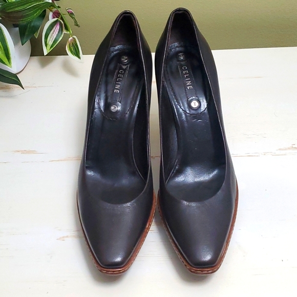 Celine Shoes - Celine | Dark Brown Platform Pumps Sz 37